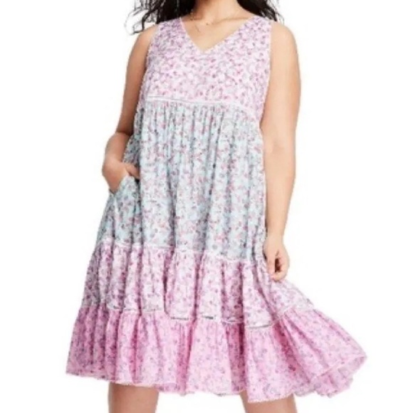 LoveShackFancy Dresses & Skirts - LoveShackFancy x Target Camille Floral Cottagecore Tiered dress